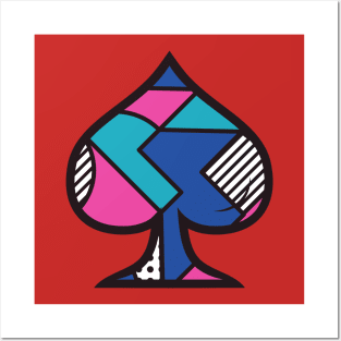 Abstract Spade Symbol Geometric Shapes Posters and Art